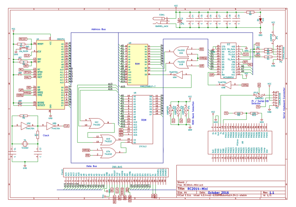 RC2014 Mini Z80 SBC - Build Your Own BASIC Computer - Z80 Kits