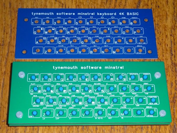 Tynemouth Software Minstrel 2 keyboard overlays