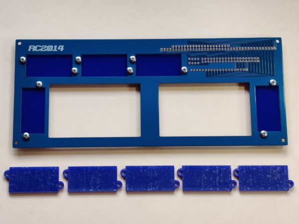 Blue Box Rear Panel with lasercut Port Covers